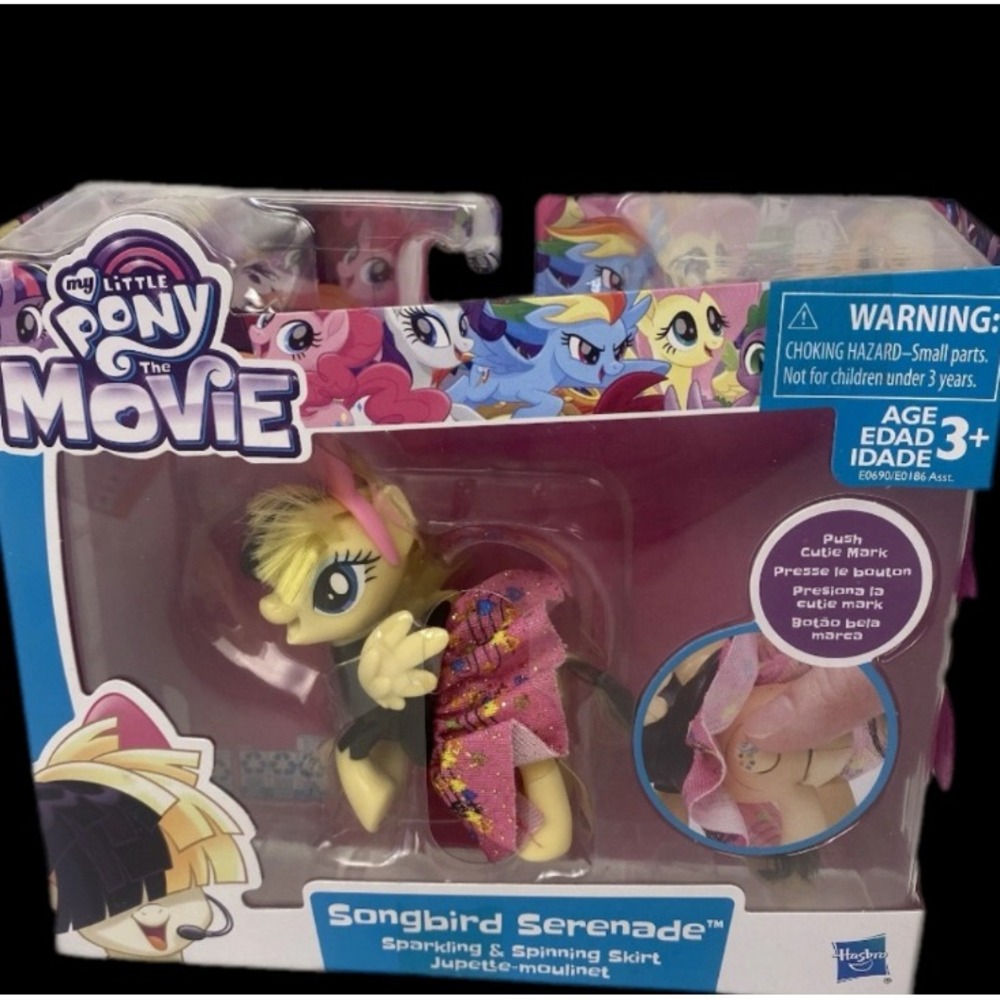 Hasbro My Little Pony The Movie Songbird Serenade Kids Yellow Spinning Skirt Toy